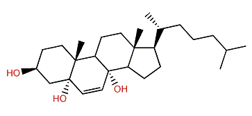 Cholest-6-en-3b,5a,8a-triol