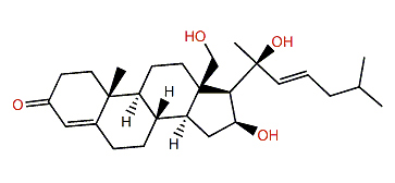 (20S,22E)-Cholesta-4,22-dien-16b,18,20-triol-3-one