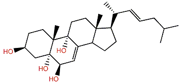 (22E)-Cholesta-7,22-dien-3b,5a,6b,9a-tetrol