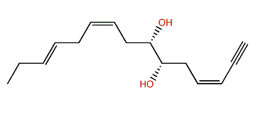 (3Z,6S,7S,9Z,12E)-3,9,12-Pentadecatrien-1-yne-6,7-diol