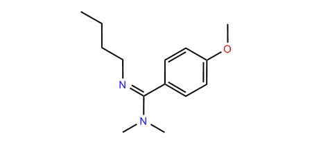 N,N-Dimethyl-N-butyl-p-methoxybenzamidine