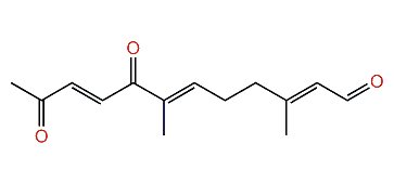 (E,E,E)-3,7-Dimethyl-8,11-dioxo-2,6,9-dodecatrienal