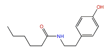 N-[2-(4-Hydroxyphenyl)ethyl]-hexanamide