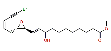 Methyl (E,Z)-18-bromo-9-hydroxy-12,13-trans-epoxy-octadeca-10,15-dien-17-ynoate