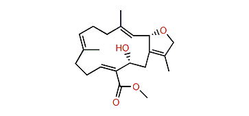 Methyl (1Z,2S,3E,7E,11Z,13R)-2,16-Epoxy-13-hydroxycembra-1(15),3,7,11-tetraen-20-oate