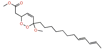 Methyl 3,6-epidioxy-6-methoxy-4,14,16-octadecatrienoate