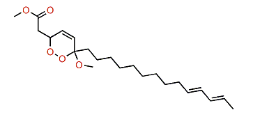 Methyl 3,6-epidioxy-6-methoxy-4,16,18-eicosatrienoate