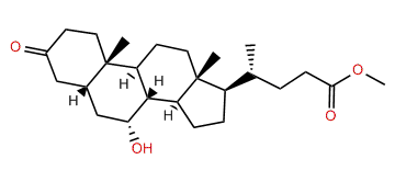 Methyl 5b-cholan-7a-ol-3-one-24-oate