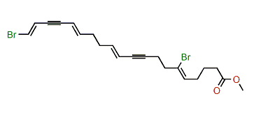 Methyl (Z,E,E,E)-6,20-dibromoeicosa-5,11,15,19-tetraen-9,17-diynoate