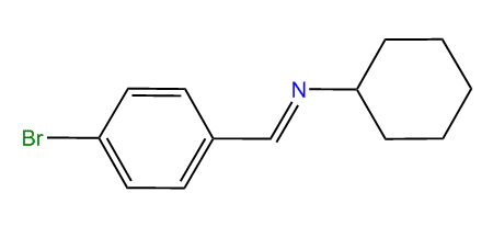 p-Bromobenzylidene-cyclohexyl-amine