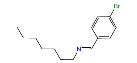 p-Bromobenzylidene-heptyl-amine