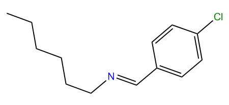 p-Chlorobenzylidene-hexyl-amine