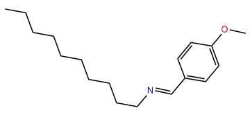 p-Methoxybenzylidene-decyl-amine