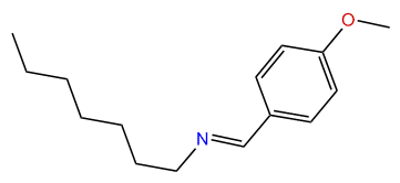 p-Methoxybenzylidene-heptyl-amine