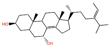 (24E)-Stigmasta-8(14),24(28)-dien-3b,7a-diol